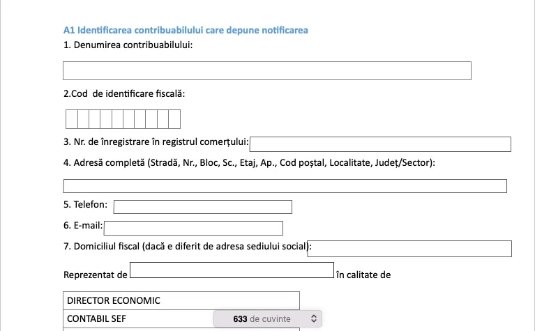 notificare companii legate impozit suplimentar