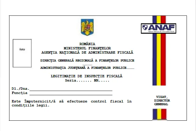 legitimație fiscala anaf