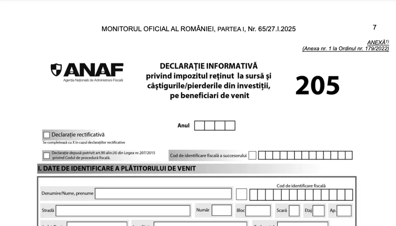 Forumalarul 205 Declarația 205