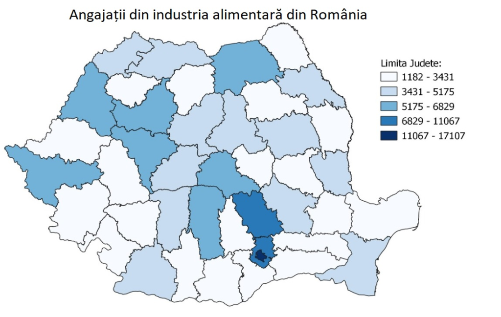 angajatii din industria alimentara din Romania