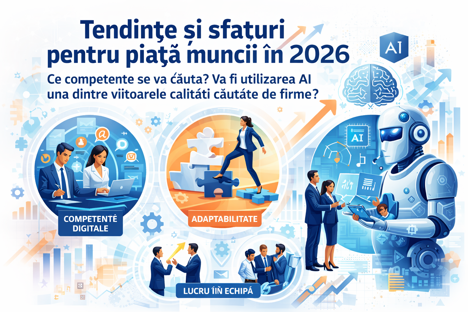 Utilizarea AI va deveni o abilitate esențială pentru angajatori. Tendințe și competențe căutate pe piața muncii în 2026