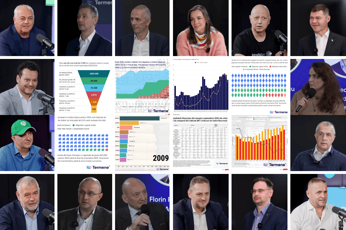 BEST OF Termene Business Hub 2025 | Analize, grafice, studii, seriile Big Read, Județul în date, Bătălia titanilor, Top 50, De ce contează, o dezbatere și emisiuni săptămânale