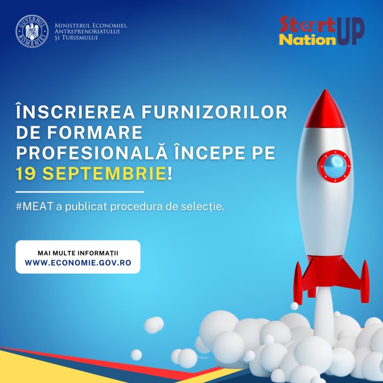 Start-Up Nation 2024 nu a fost lansat deoarece programul de granturi nu a primit avizul Comisiei Europene