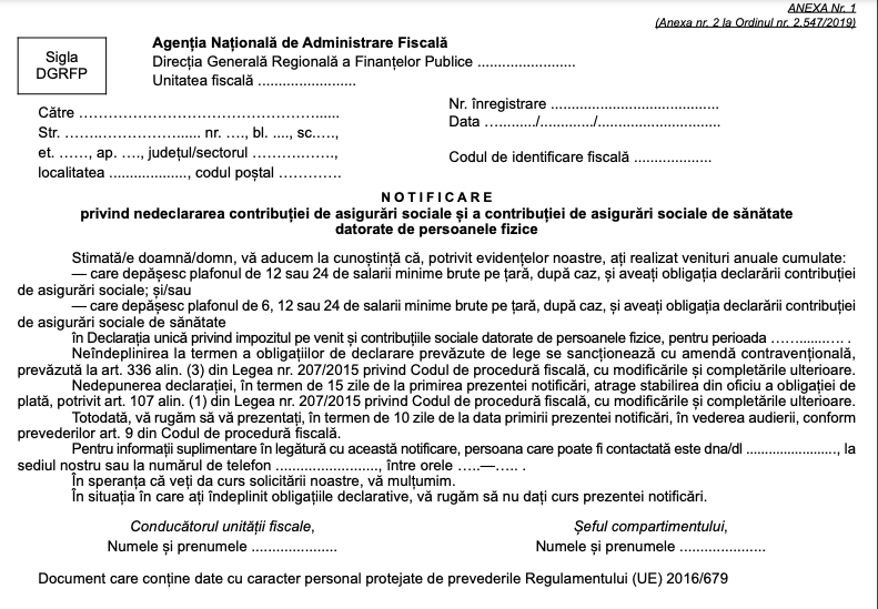 ANAF va stabili din oficiu taxele persoanelor care nu au depus Declarația Unică. Termen de 20 de zile pentru plata impozitelor nedeclarate